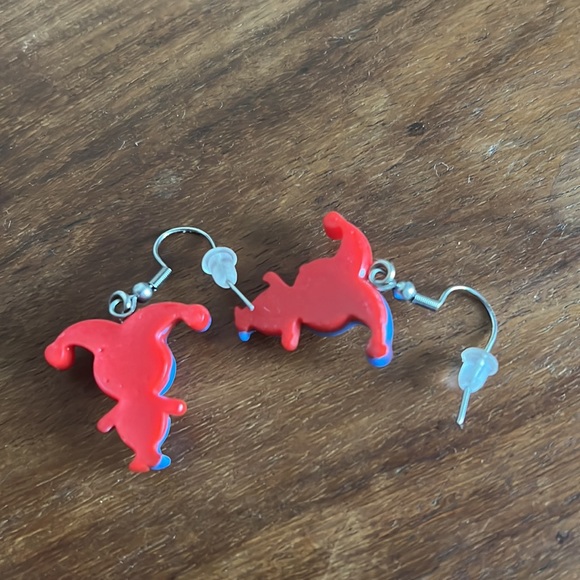 Handmade Jester clown earrings - Picture 4 of 4